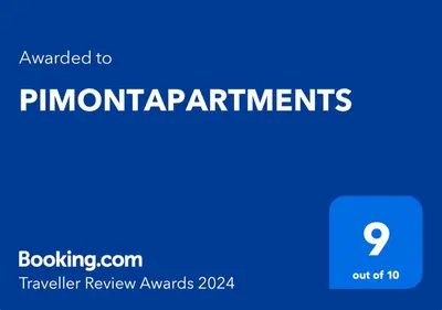 a blue screen with the text upgraded to primorphrapments at PIMONTAPARTMENTS in Espargos