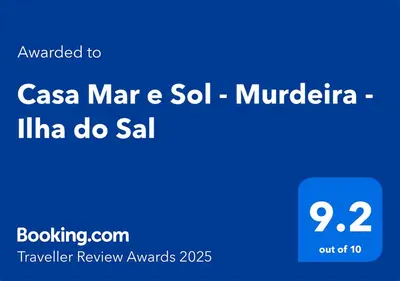a screenshot of a cell phone with the words casa marquez sol mulita at Casa Mar e Sol - Murdeira - Ilha do Sal in Palha Verde