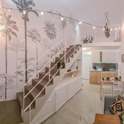 Chic Surf-Inspired Mezzanine Studio 