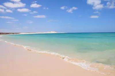 a beach with the ocean and the sky at Seaview Luxury Penthouse Mare in Sal Rei