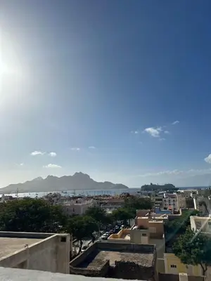 a view of the city from the roof of a building at Fanon Flat T2 in Mindelo
