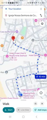 a map of a city with different locations at Please Read Email-Free EARLY Check In & Out-No Walk-Ins or Cash Accepted-Meeting Point Hostels in São Filipe