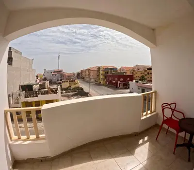 a balcony with a view of a city at Ca' Ale in Santa Maria