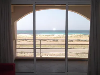 a view of the ocean from a room with a window at Blu Jasmine in Sal Rei