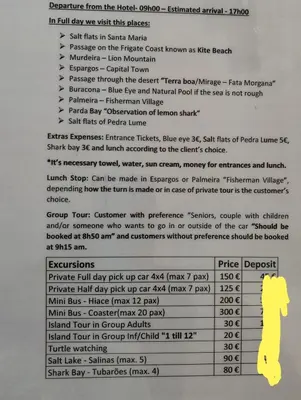 a page of a document with a letter at Aaparthotel Book a Taxi Group in Prainha