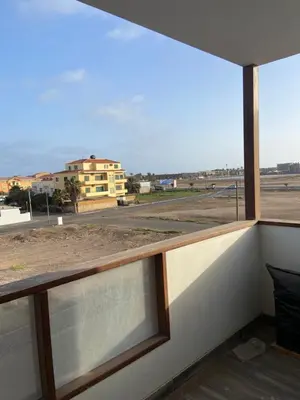 a view from a window of an airport at MaRiRa Apartments T1 in Santa Maria