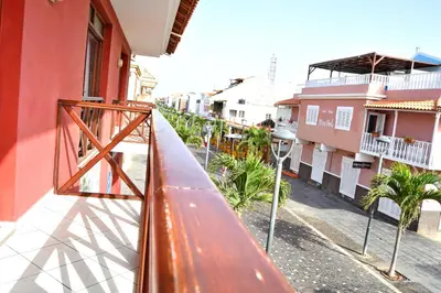 a view from a balcony of a building at Central Apartamento Fogo 101 in Santa Maria