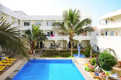 a view of the pool at the hotel at Ouril Pontao Hotel in Santa Maria