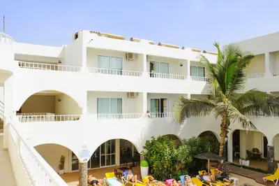 a view of the hotel from the balcony of the hotel at Ouril Pontao Hotel in Santa Maria