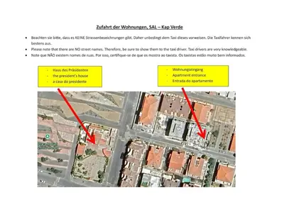 a map of the intersection of a street with buildings at Casa Emilie T2, 2 bedrooms in Santa Maria