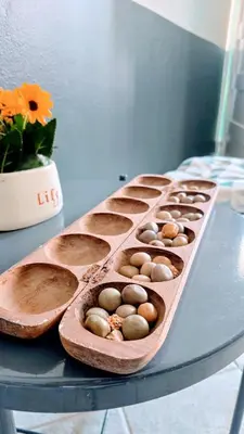 a tray of eggs sitting on a table at Celina's Cozy Studio & Beach Life in One in Santa Maria