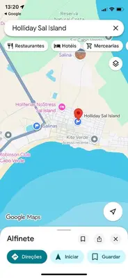 a map of lillehammer with the sights and landmarks at Holiday Sal Island in Santa Maria