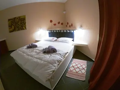 a bedroom with a bed with towels on it at Endless Summer B6 in Sal Rei