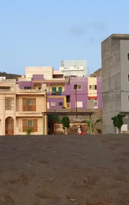 a group of buildings in a city at Studio Alto Saco in Tarrafal
