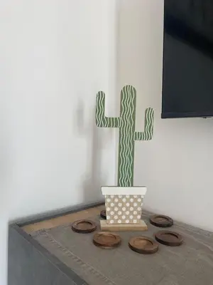 a cactus on a table with cookies on it at Soul of Sal in Santa Maria