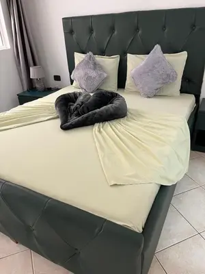 a bed with two pillows on top of it at Rosa dei venti 3 in Santa Maria