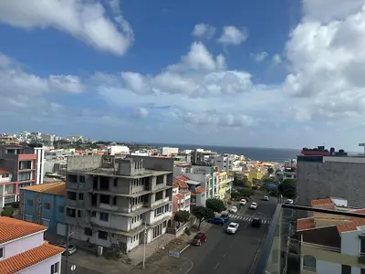 a view of a city with a street and buildings at Bestview of Palmarejo in Praia