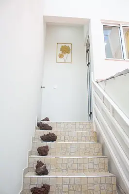 a set of stairs with teddy bears on them at Morabeza T2 City Center in Mindelo