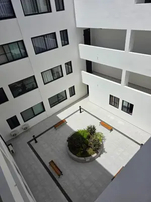 an overhead view of a courtyard in a building at The Zen Den in Sal Rei