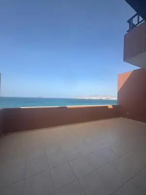 a view of the ocean from the balcony of a building at Ocean of View in Mindelo