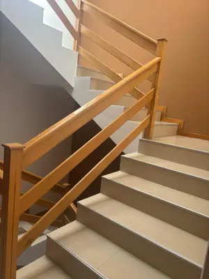 a set of stairs in a house at Ocean of View in Mindelo