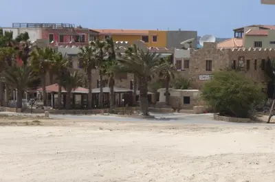 a view of a city from the beach at EMPFEHLUNG der MEERJUNGFRAU in Sal Rei