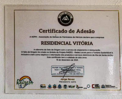 a certificate of eligibility for aresarioario de aboscario registered virtual vit at Residencial Vitoria in Ponta do Sol