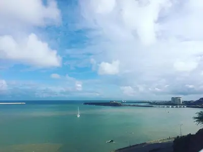 a view of a large body of water at A Casa da Mizi in Praia