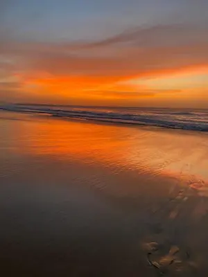 a sunset on a beach with the ocean at Villa Nº 25 Alfredo Marchetti Suites on the Beach,Praia de Chaves BV in Cabeçadas