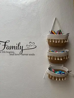 a family write life begins and love never ends wall sticker at Casa Carlotta - Authentic Stay in Maio in Vila do Maio