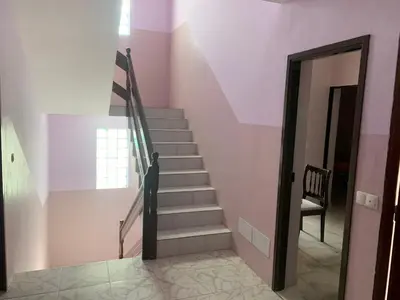 a staircase in a room with a stair case at CA FILO in Espargos