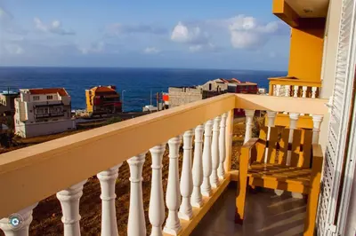 a balcony with a view of the ocean at Kolina D´Sol in Ponta do Sol